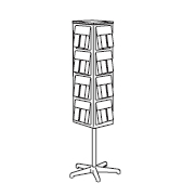 Revolver Literature Dispenser 32 x 1/3 A4